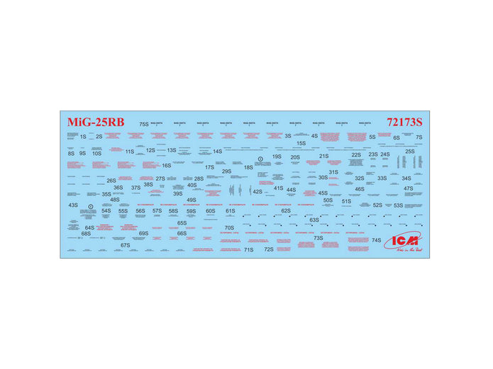 ICM 72173 Plastic model kit aircraft 1:72 MiG-25 RB, Soviet Reconnaissance Plane