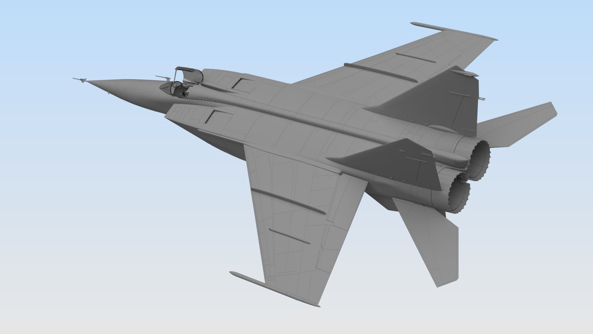 ICM 72173 Plastic model kit aircraft 1:72 MiG-25 RB, Soviet Reconnaissance Plane