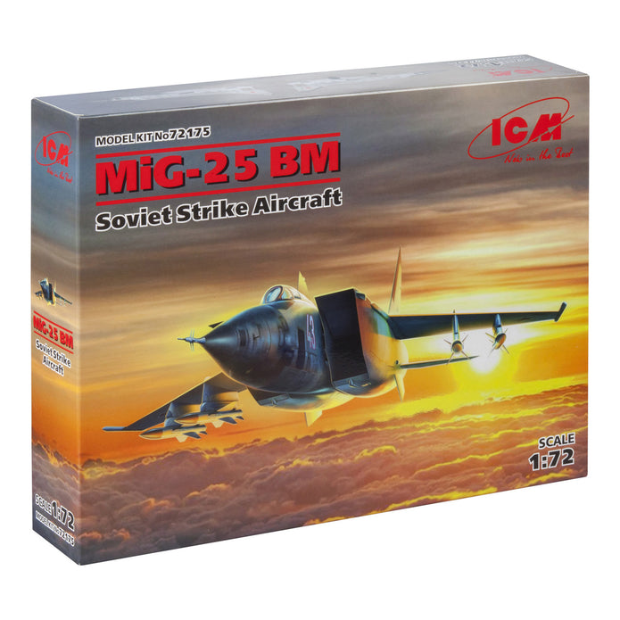 ICM 72175 Plastic model airplane kit Scale 1:72 MiG-25 BM Soviet Strike Aircraft
