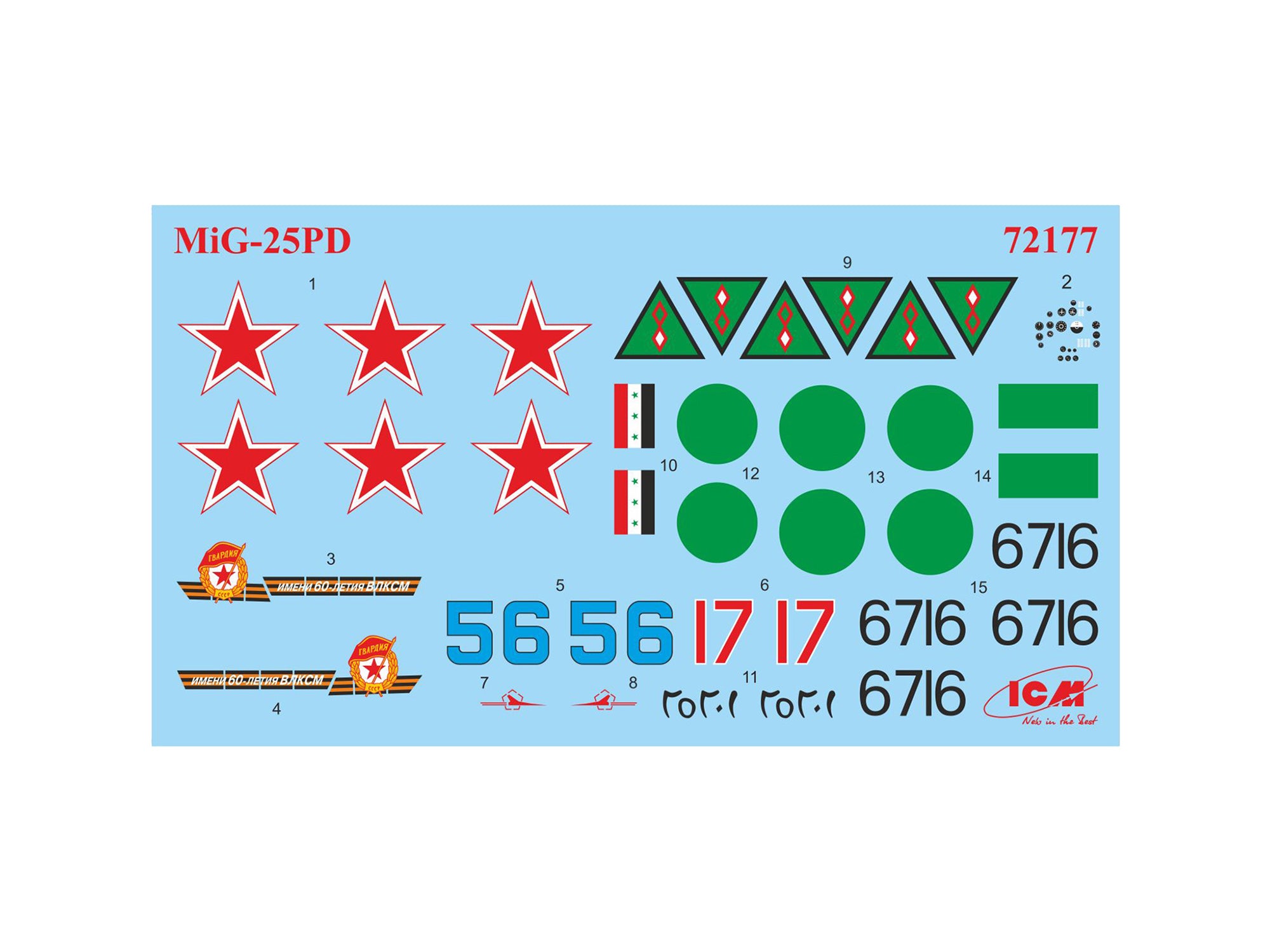 ICM 72177 Plastic model kit aircraft 1:72 MiG-25PD, Soviet fighter-interceptor