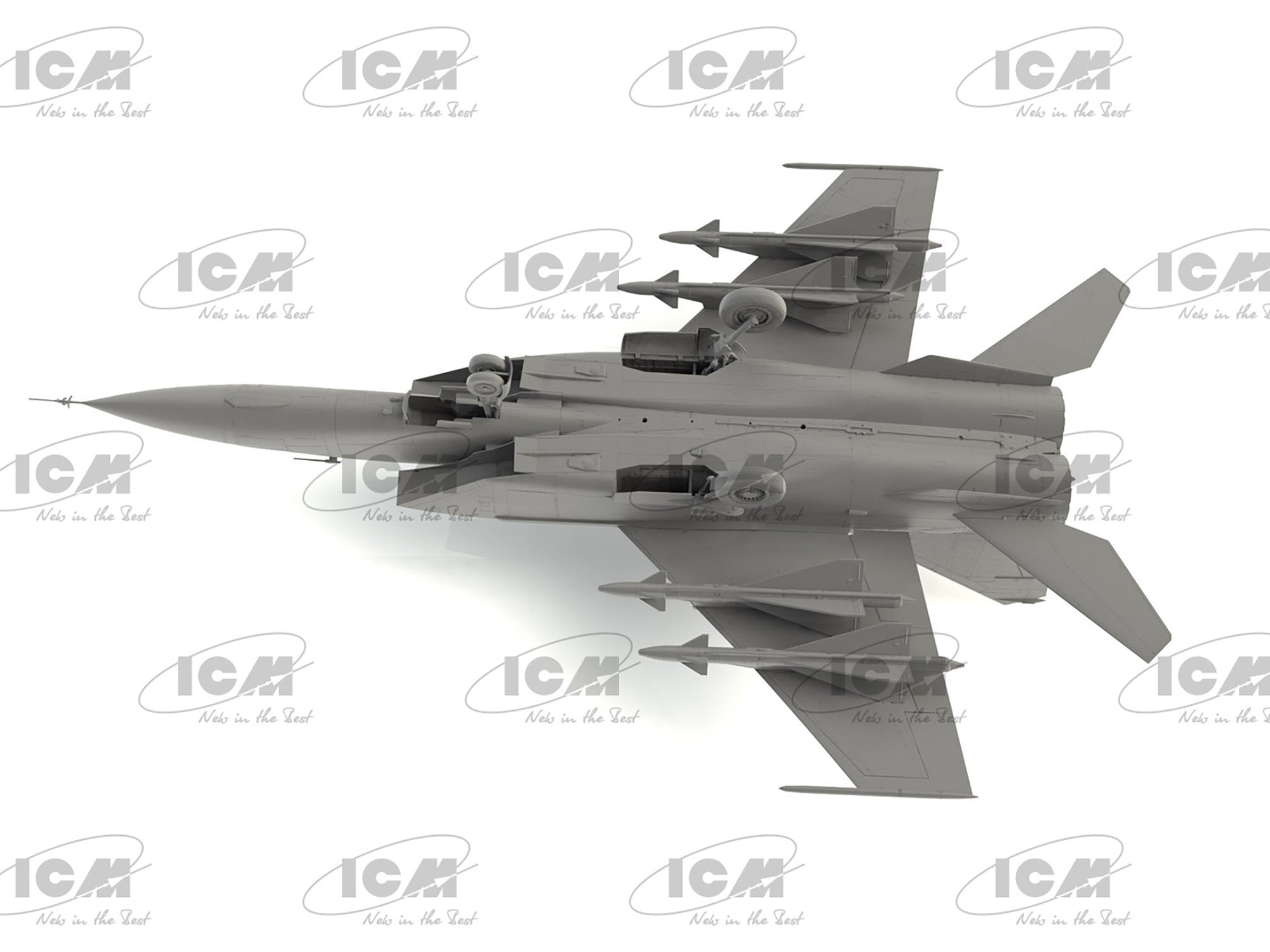ICM 72177 Plastic model kit aircraft 1:72 MiG-25PD, Soviet fighter-interceptor