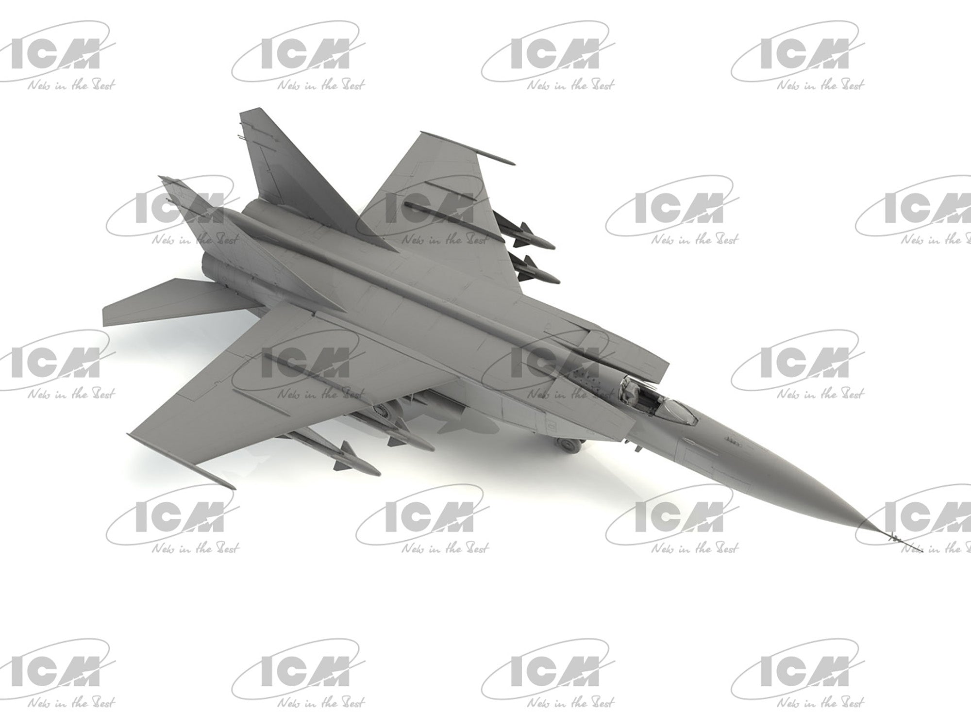 ICM 72177 Plastic model kit aircraft 1:72 MiG-25PD, Soviet fighter-interceptor