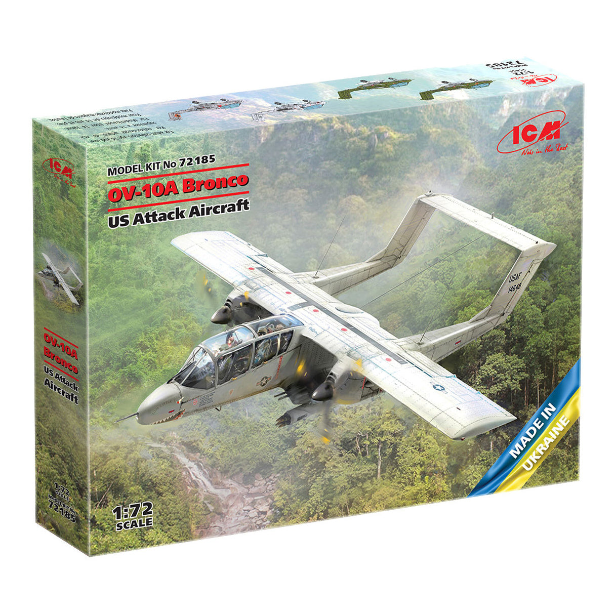 ICM 72185 Plastic model kit Scale 1:72 OV-10А Bronco US Attack Aircraft