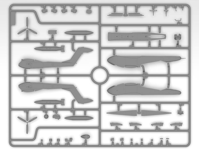 OV-10D+ Bronco US attack and observation aircraft 1:72 ICM 72186 - Plastic Model