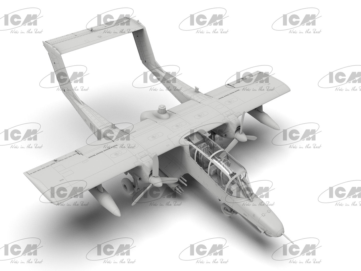 OV-10D+ Bronco US attack and observation aircraft 1:72 ICM 72186 - Plastic Model