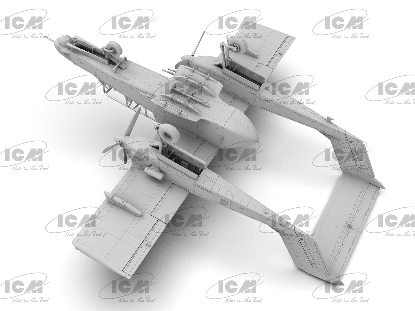 OV-10D+ Bronco US attack and observation aircraft 1:72 ICM 72186 - Plastic Model