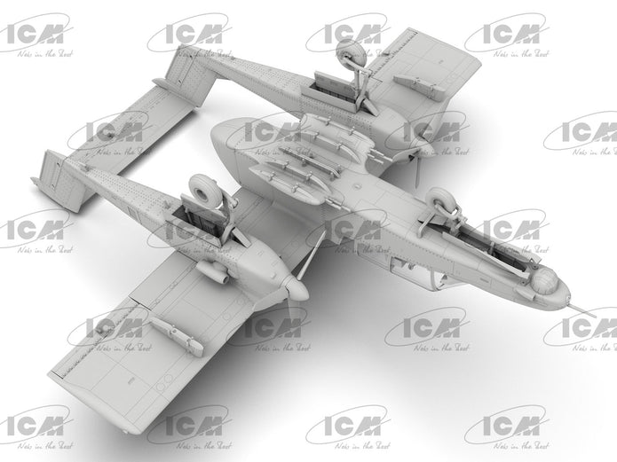 OV-10D+ Bronco US attack and observation aircraft 1:72 ICM 72186 - Plastic Model