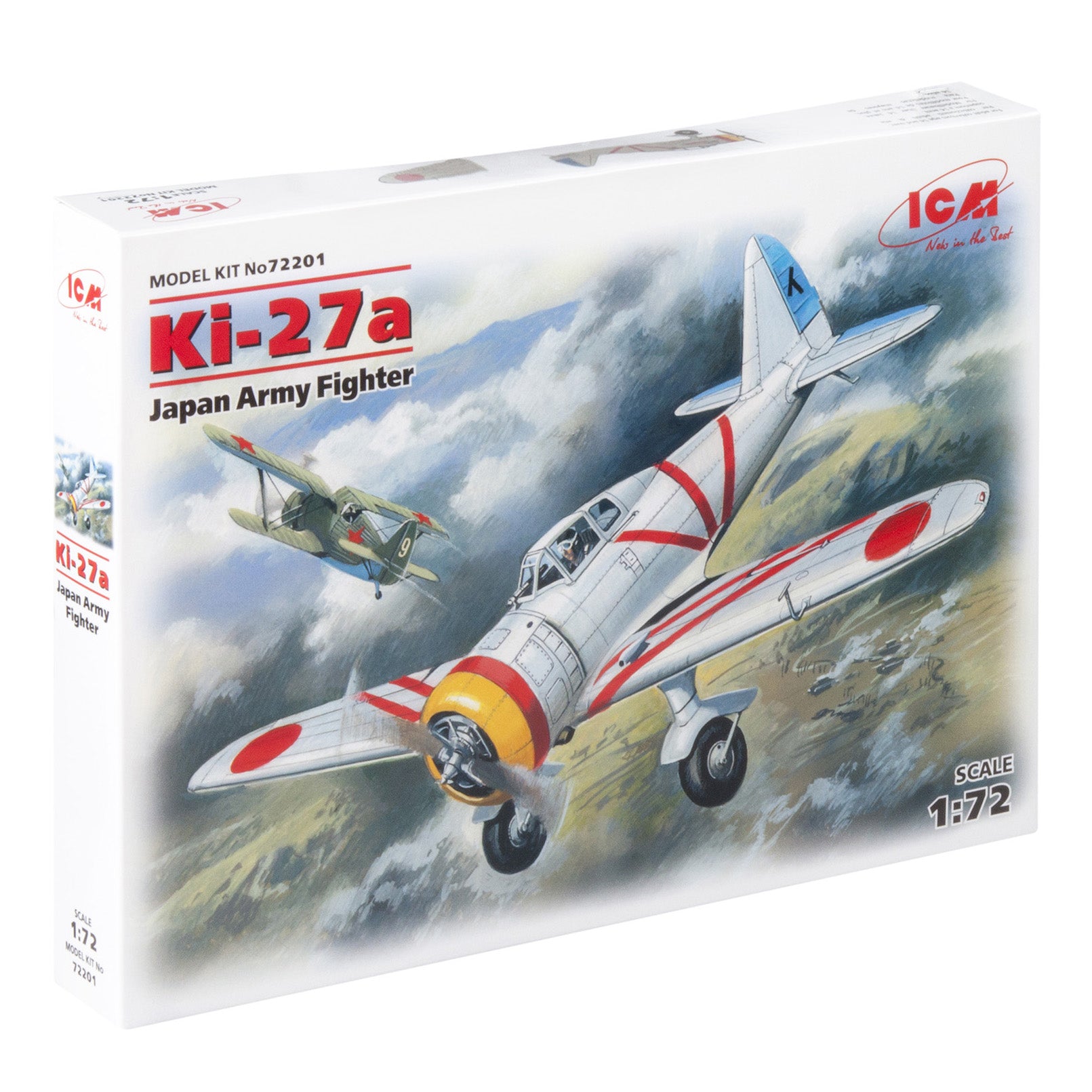 ICM 72201 Scale model aircraft kit 1:72 Ki-27a Japan army fighter kits model