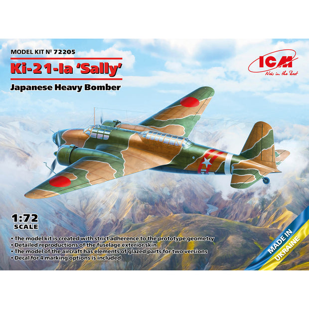 ICM 72205 Scale aircraft 1:72 Bomber forces of Imperial Japan Ki-21-Ia 'Sally'