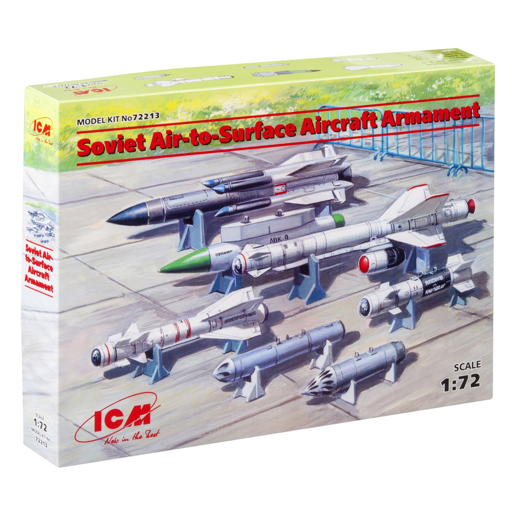 ICM 72213 Plastic model kit Scale 1:72 Soviet air-to-surface aircraft armament