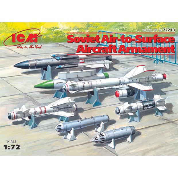 ICM 72213 Plastic model kit Scale 1:72 Soviet air-to-surface aircraft armament