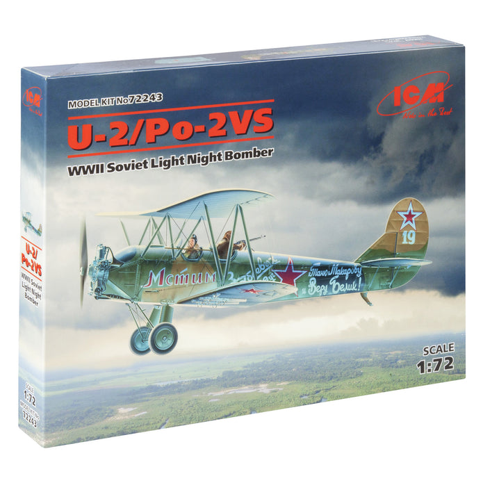 ICM 72243 Plastic model kit Scale 1:72 U-2/Po-2VS Soviet light night bomber WWII