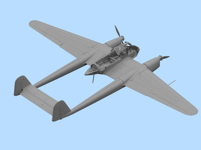ICM 72292 Plastic model aircraft kit 1:72 German reconnaissance plane Fw. 189A-2