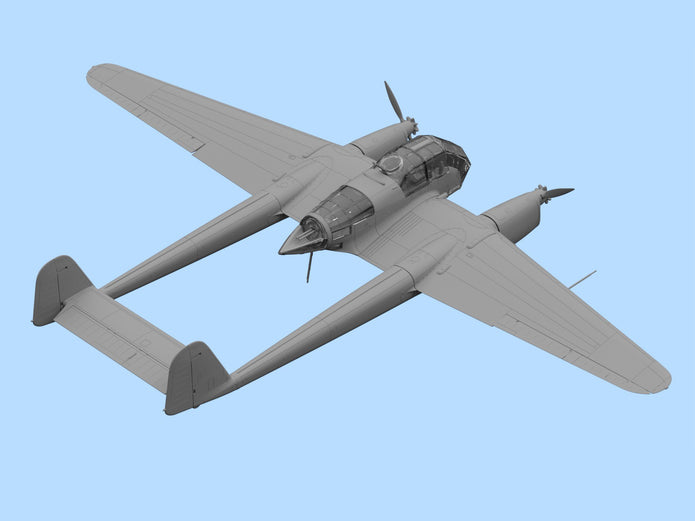 ICM 72292 Plastic model aircraft kit 1:72 German reconnaissance plane Fw. 189A-2