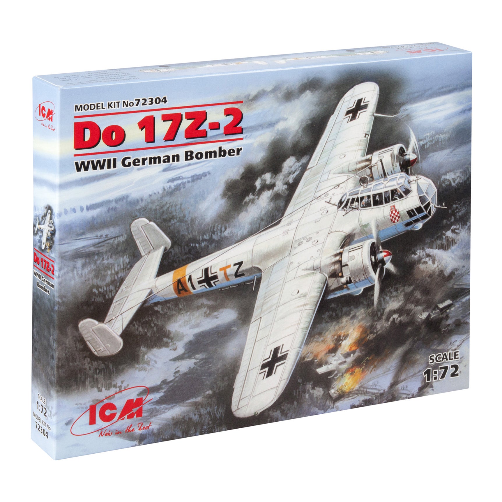 ICM 72304 Plastic model kit airplanes Scale 1:72 WWII German bomber Do 17Z-2