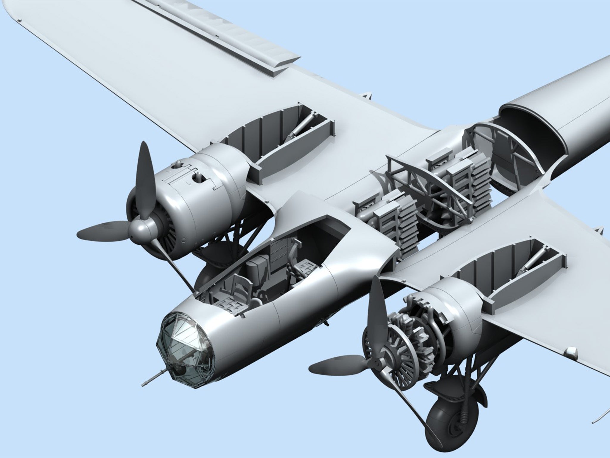 ICM 72304 Plastic model kit airplanes Scale 1:72 WWII German bomber Do 17Z-2