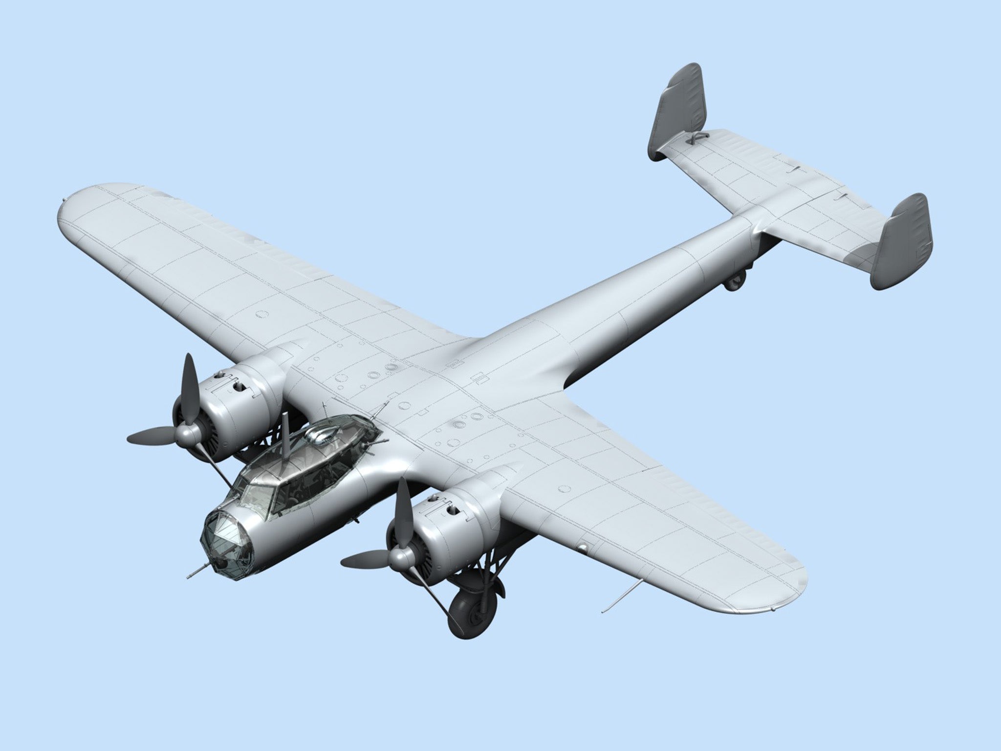 ICM 72304 Plastic model kit airplanes Scale 1:72 WWII German bomber Do 17Z-2