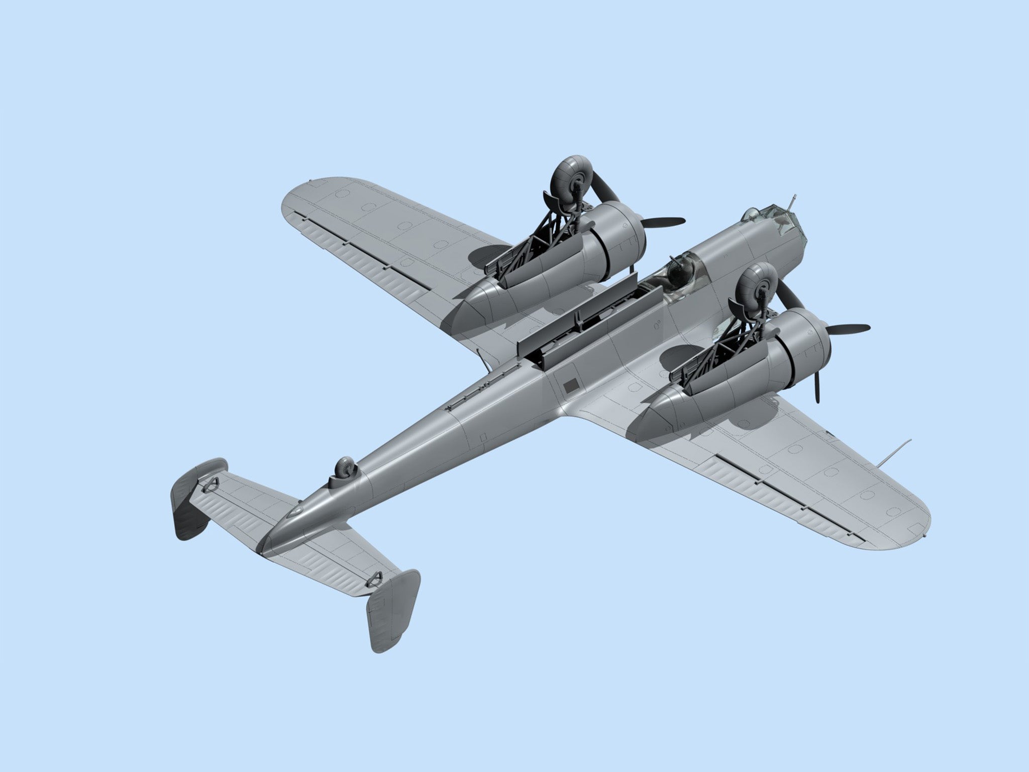 ICM 72304 Plastic model kit airplanes Scale 1:72 WWII German bomber Do 17Z-2