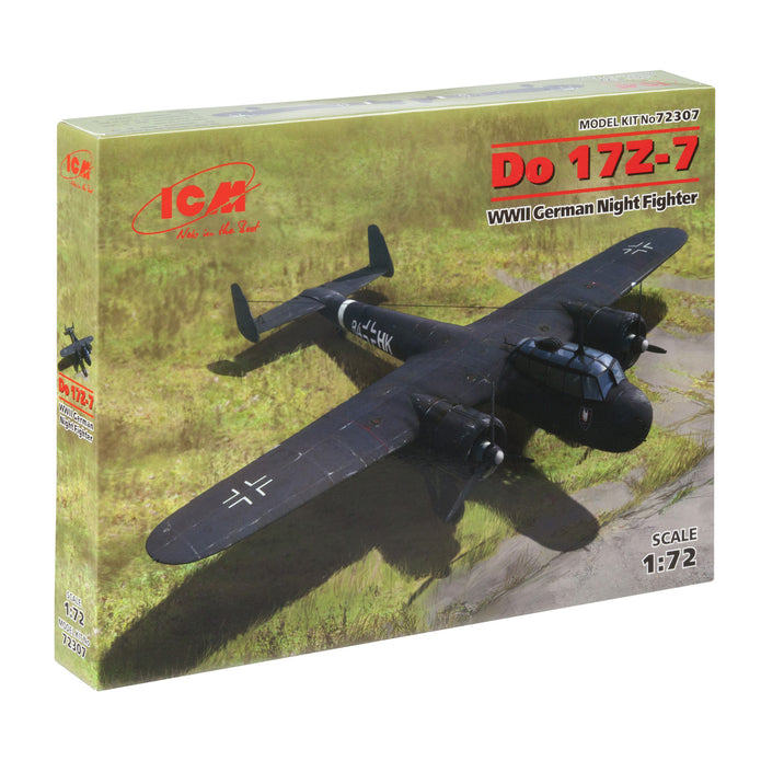 ICM 72307 Plastic model airplanes kit 1:72 Do 17Z-7, WWII German Night Fighter