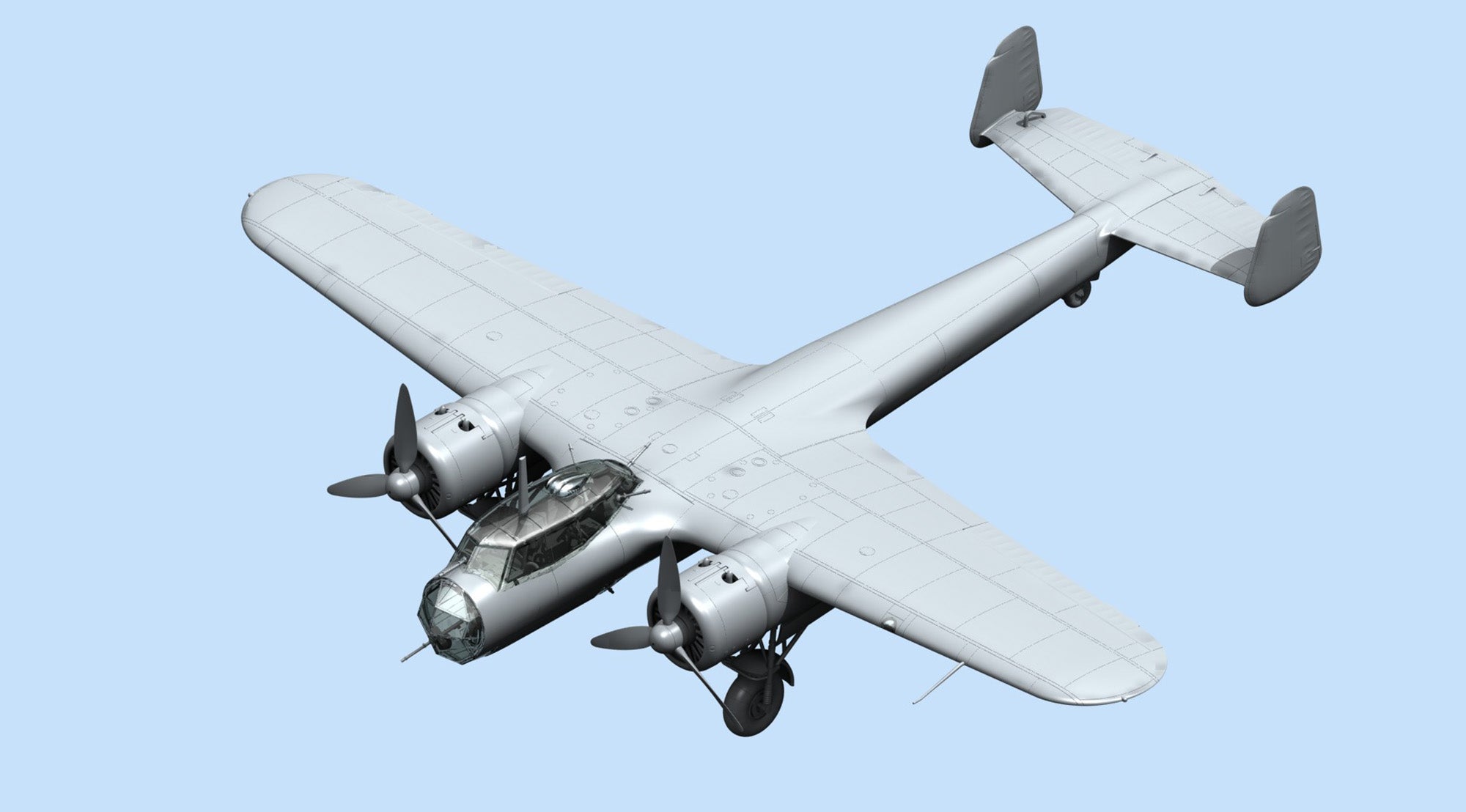 ICM 72308 Plastic model aircraft kit Scale 1:72 Do-17Z-2 WWII Finnish bomber