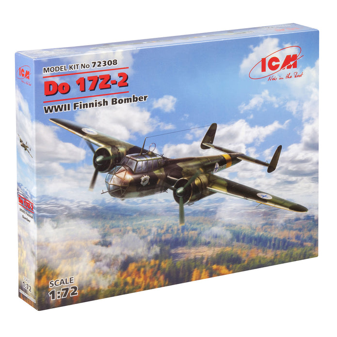 ICM 72308 Plastic model aircraft kit Scale 1:72 Do-17Z-2 WWII Finnish bomber