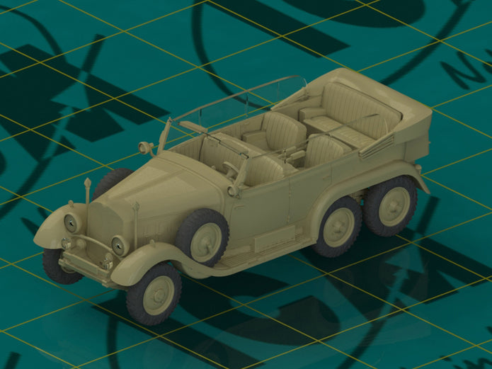 ICM 72471 Plastic model car kit Scale 1:72 G4 1935 production, WWII German Staff