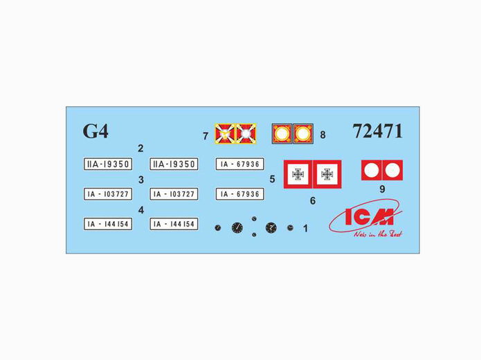 ICM 72472 Plastic model kit Scale 1:72 WWII German staff car G4,1935 production