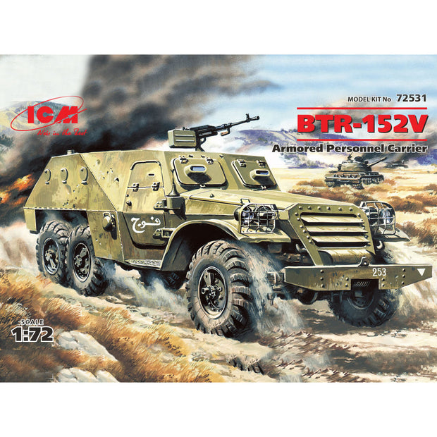 ICM 72531 Scale model kit 1:72 BTR152V Soviet armored troop-carrier kits models