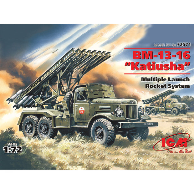 ICM 72571 Plastic model kit Scale 1:72 BM-13-16 Soviet Army rocket volley system