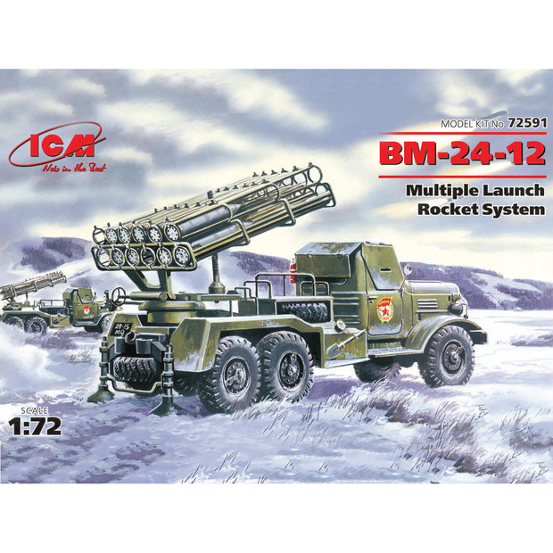 ICM 72591 Plastic model kit Scale 1:72 BM-24-12 Soviet Army rocket volley system