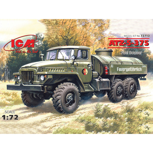 ICM 72713 Plastic model kit Scale 1:72 ATZ-5-375 Fuel bowser model kits plastic