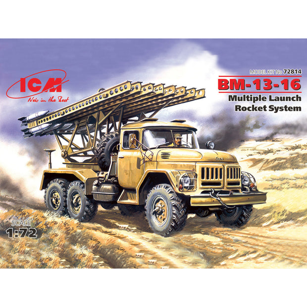 ICM 72814 Plastic model kit Scale 1:72 BM-13-16 Soviet Army rocket volley system