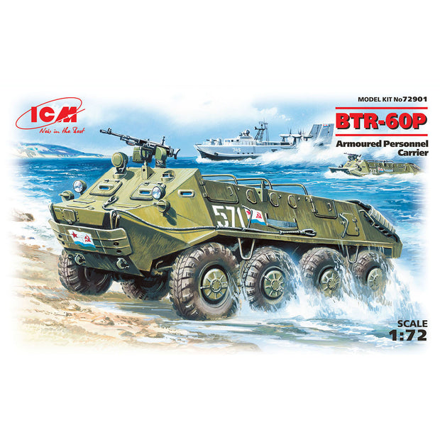 ICM 72901 Plastic model kit 1:72 BTR-60P Soviet infantry vehicle kits models