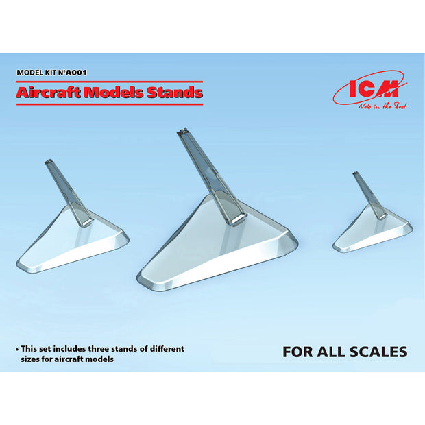 ICM A001 Plastic model kit Aircraft models stands in 1:48, 1:72, 1:144 scales