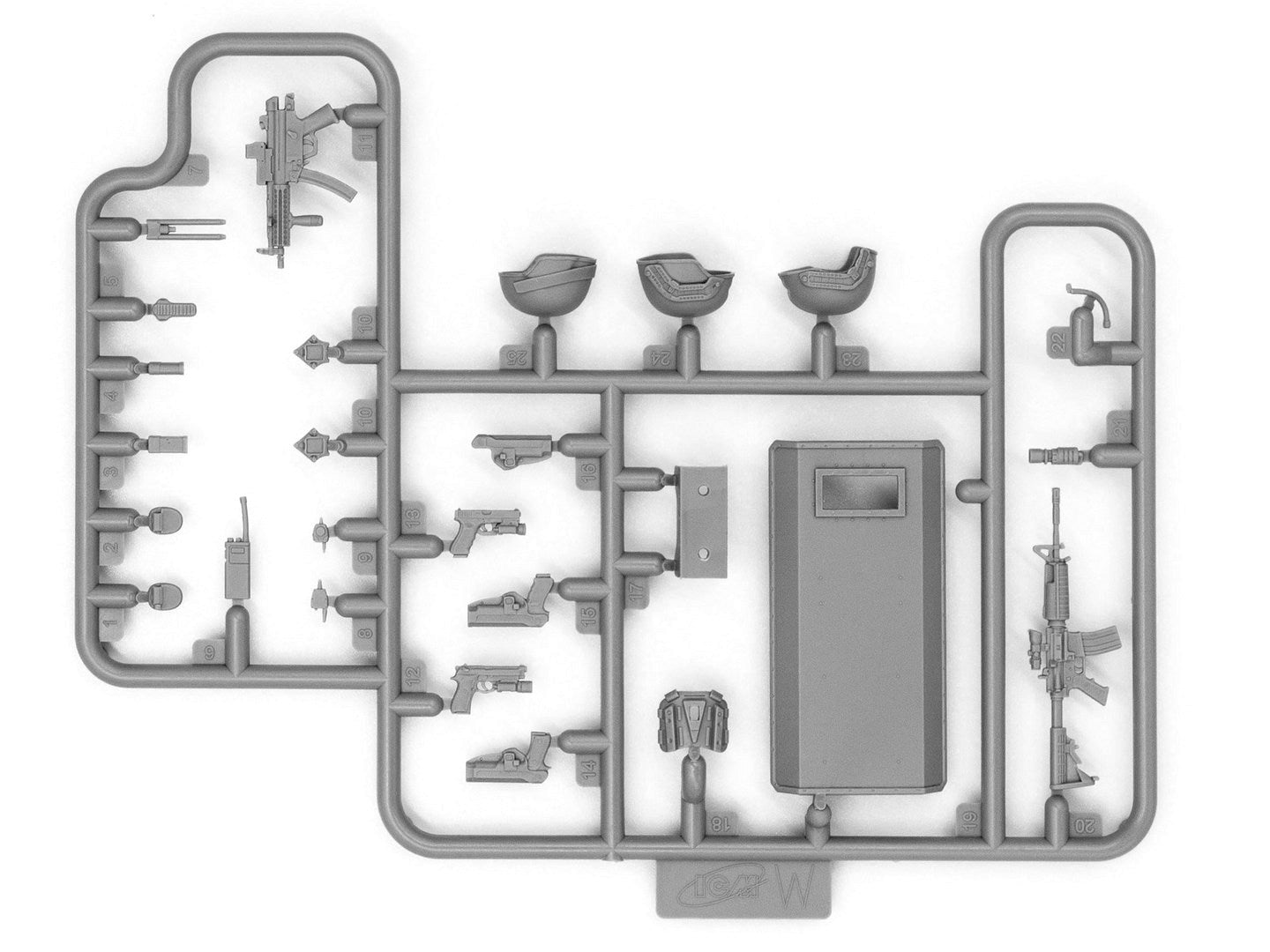 ICM DS2401 Plastic model figures kit Scale 1:24 S.W.A.T. Team kits for dioramas