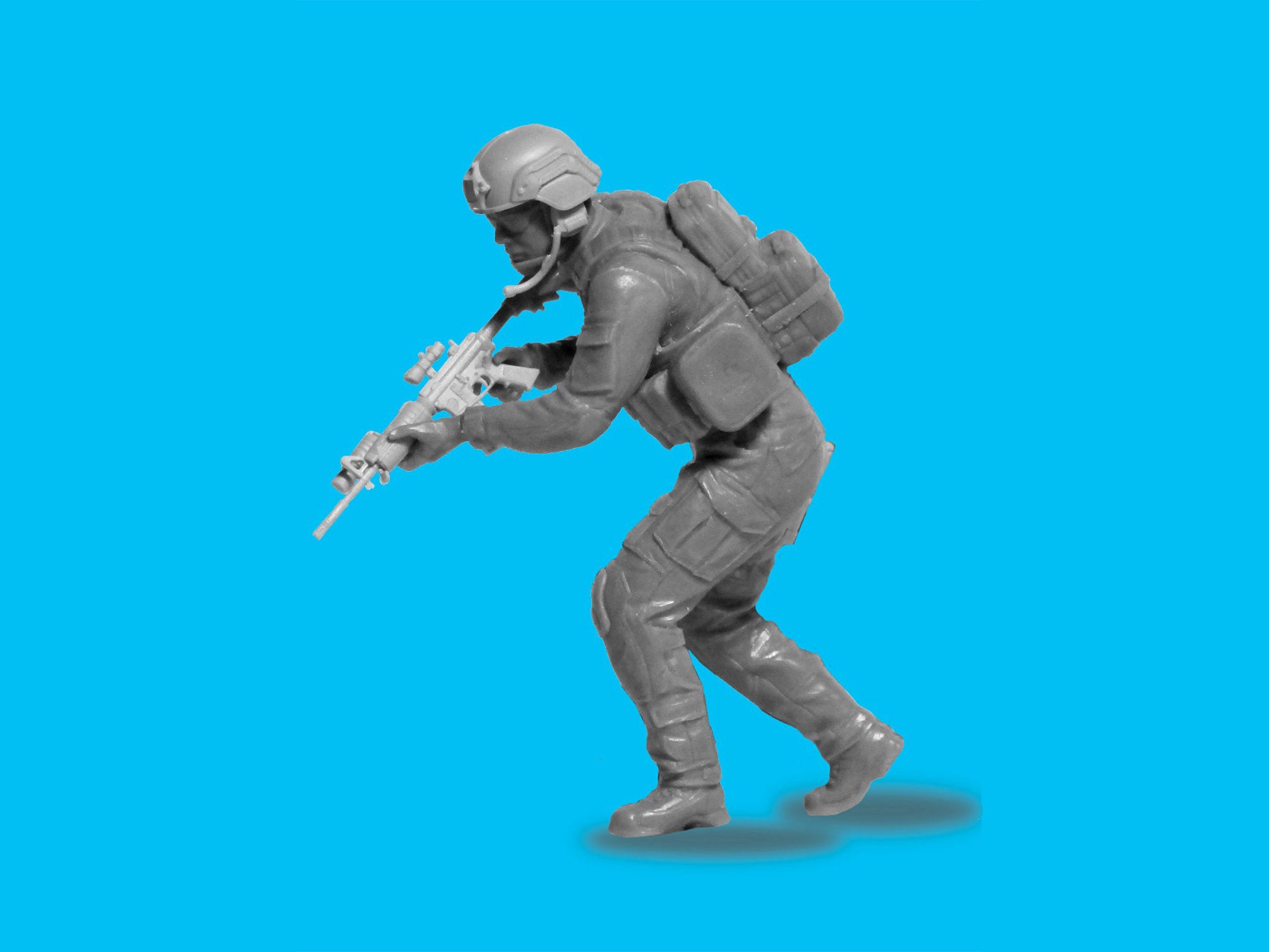 ICM DS2401 Plastic model figures kit Scale 1:24 S.W.A.T. Team kits for dioramas