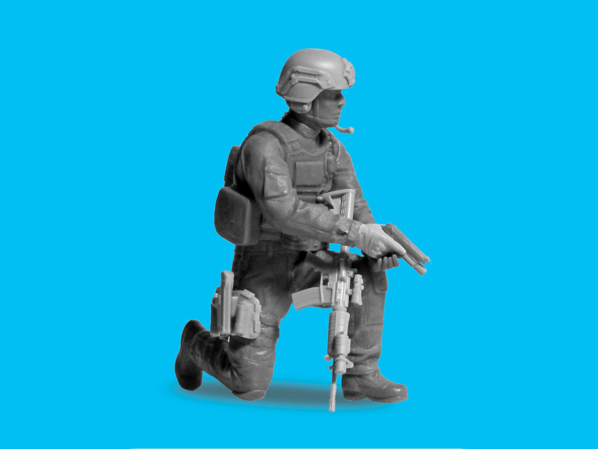 ICM DS2401 Plastic model figures kit Scale 1:24 S.W.A.T. Team kits for dioramas