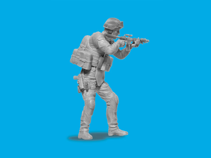 ICM DS2401 Plastic model figures kit Scale 1:24 S.W.A.T. Team kits for dioramas
