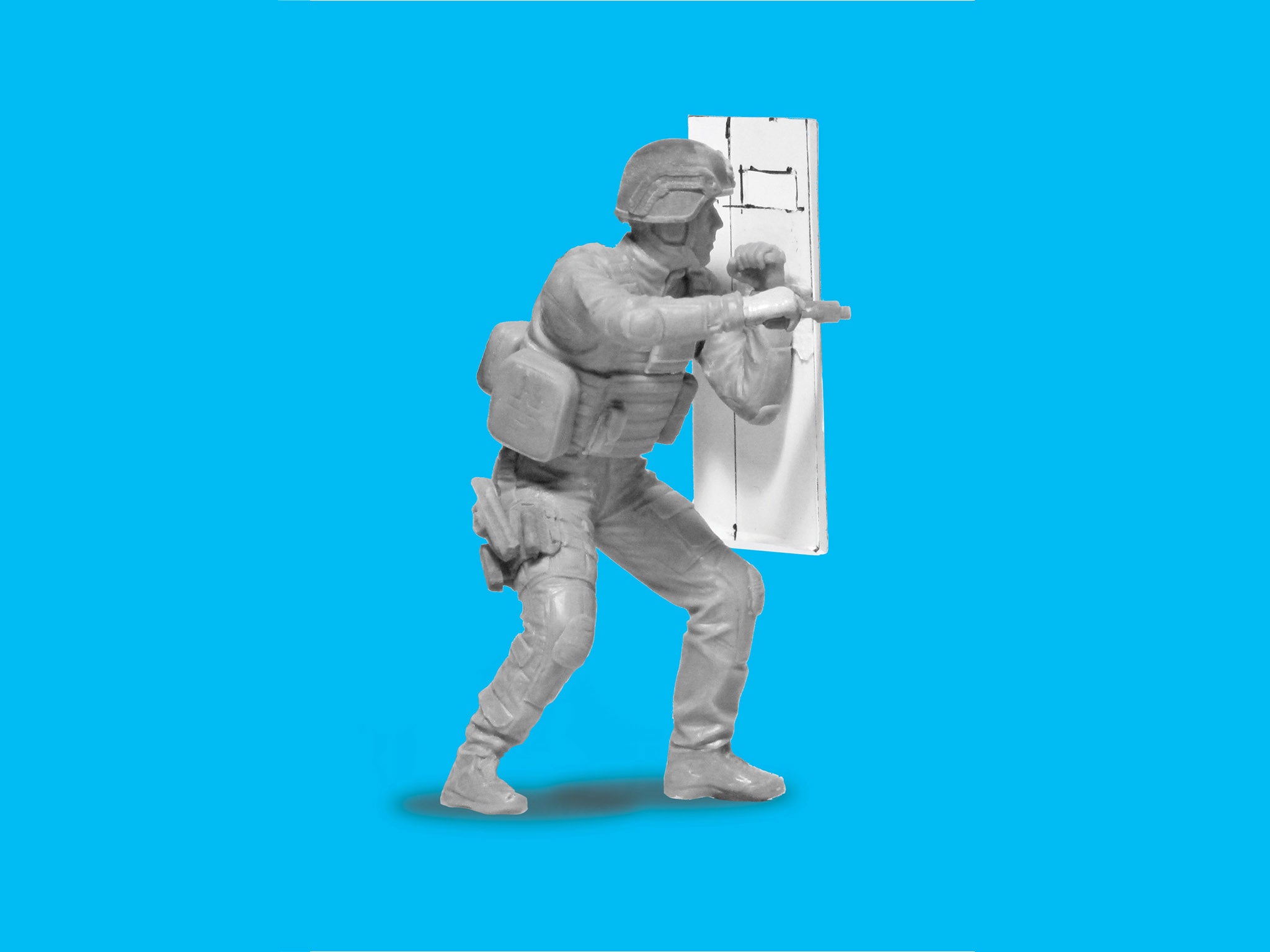 ICM DS2401 Plastic model figures kit Scale 1:24 S.W.A.T. Team kits for dioramas