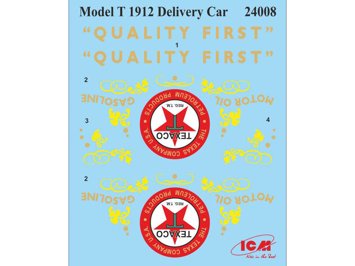 The Various ‘Tin Lizzie’ Scale 1:24 ICMDS2402 Plastic Model Car Kit
