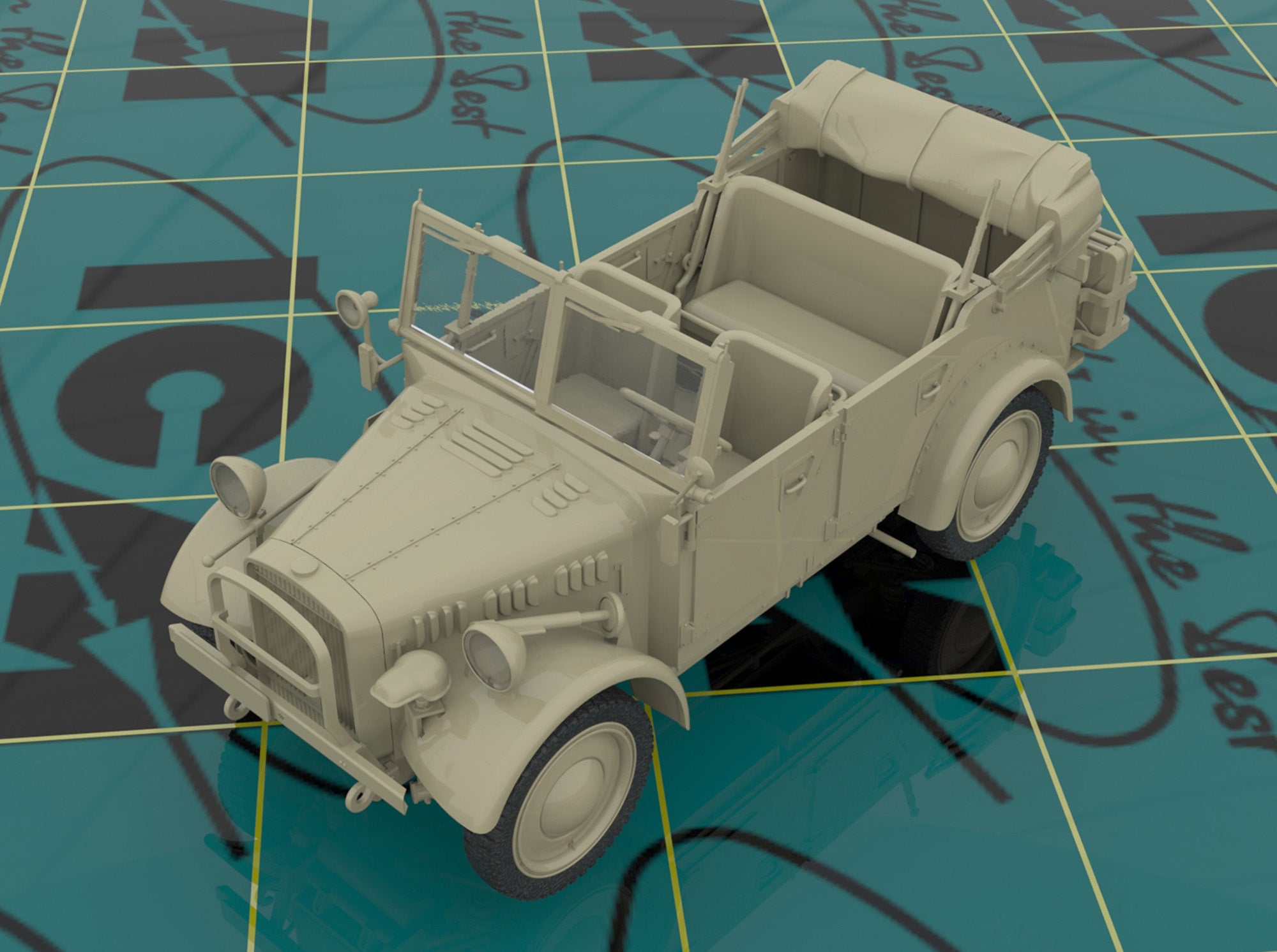 ICMDS3503 model kit Cars 1:35 Wehrmacht Off-Road Kfz.1, Horch 108 Typ 40, L1500A