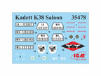 ICM DS3504 model kit 1:35 Wehrmacht Personnel Cars (Kadett K38 Kapitan Admiral)