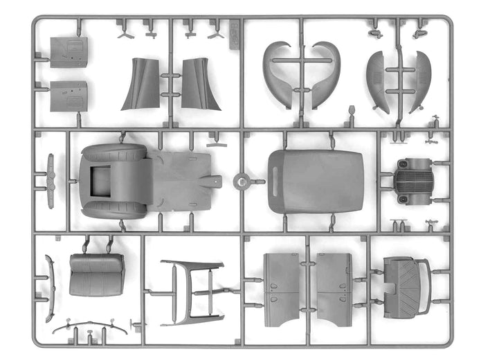 ICM DS3504 model kit 1:35 Wehrmacht Personnel Cars (Kadett K38 Kapitan Admiral)