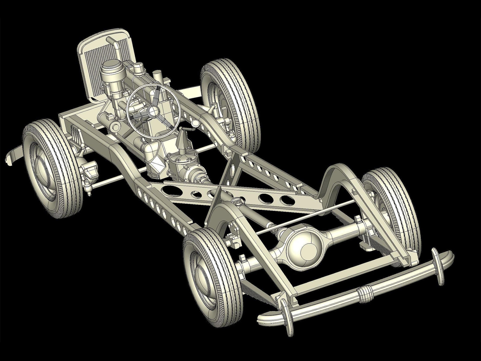 ICM DS3504 model kit 1:35 Wehrmacht Personnel Cars (Kadett K38 Kapitan Admiral)