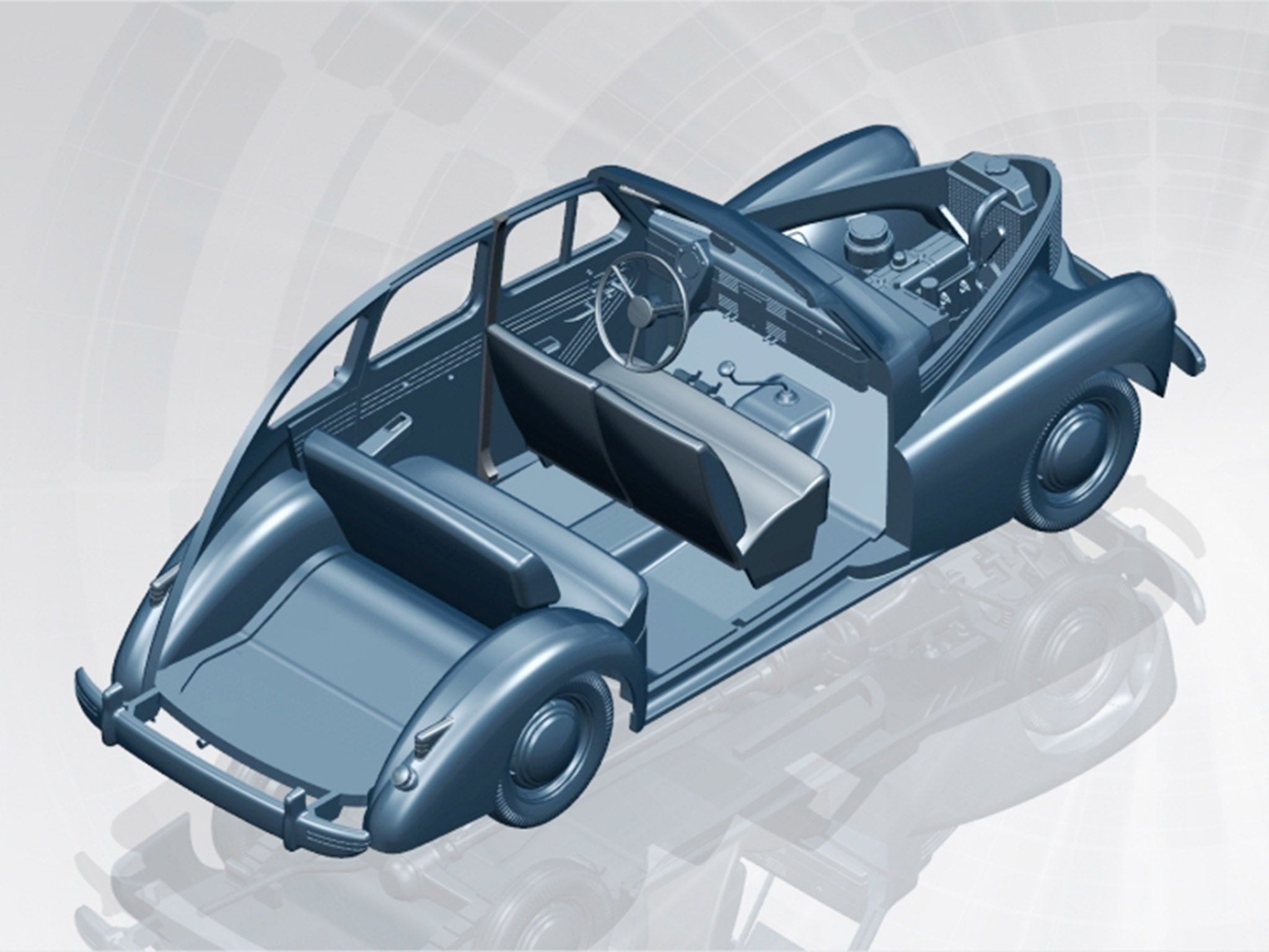 ICM DS3504 model kit 1:35 WWII-era German vehicle Personnel Cars (Kadett K38 Kapitan Admiral)