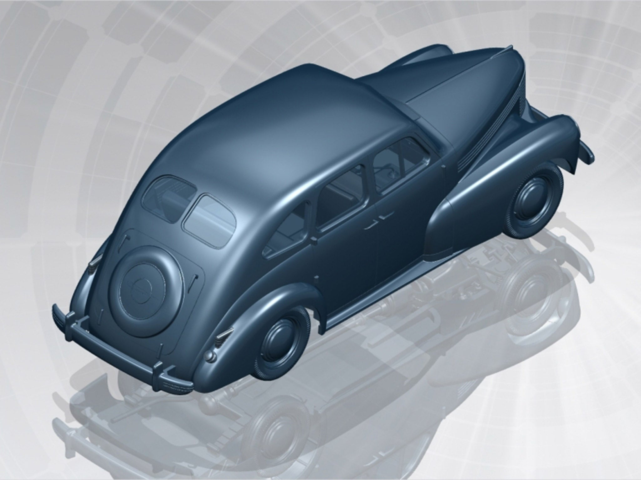 ICM DS3504 model kit 1:35 WWII-era German vehicle Personnel Cars (Kadett K38 Kapitan Admiral)