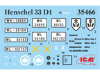 ICM DS3508 model Trucks kit 1:35 Wehrmacht 3axle Henschel33D1 KruppL3H163 LG3000