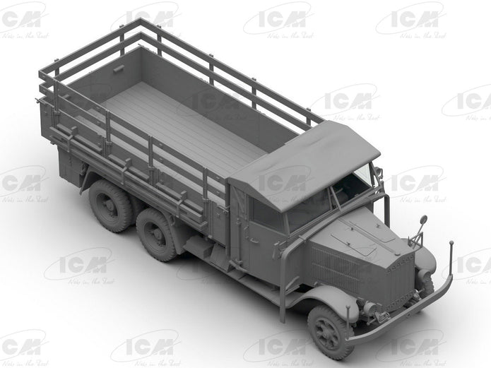 ICM DS3508 model Trucks kit 1:35 Wehrmacht 3axle Henschel33D1 KruppL3H163 LG3000