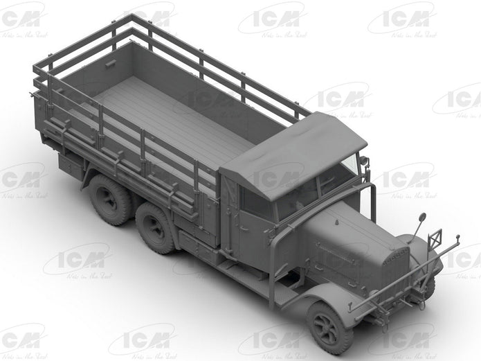 ICM DS3508 model Trucks kit 1:35 Wehrmacht 3axle Henschel33D1 KruppL3H163 LG3000