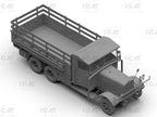 ICM DS3508 model Trucks kit 1:35 Wehrmacht 3axle Henschel33D1 KruppL3H163 LG3000
